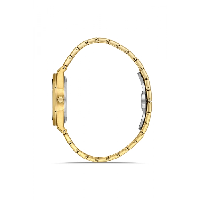 Ferro Sarı Çelik Kordon Kadın Kol Saati FL43029A-B 3ATM Su Geçirmez 2 Yıl Garantili HediyePaketli