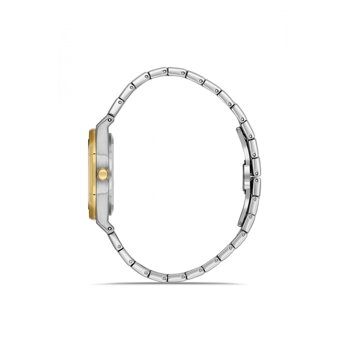 Ferro Sarı ve Gümüş Çelik Kordon Kadın Kol Saati FL43029A-D 3ATM Su Geçirmez 2 Yıl Garantili