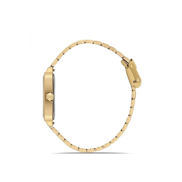 Ferro Gümüş Çelik ve Siyah Deri Kordon Hediyeli Kadın Kol Saati FL21626AWT-B