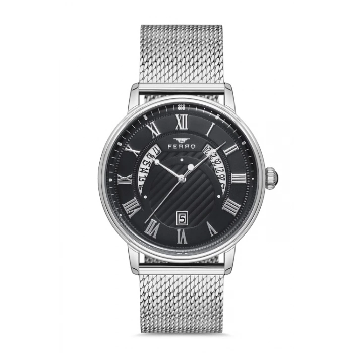 Ferro Gümüş Hasır Kordon Erkek Kol Saati F11050C-1117-A2