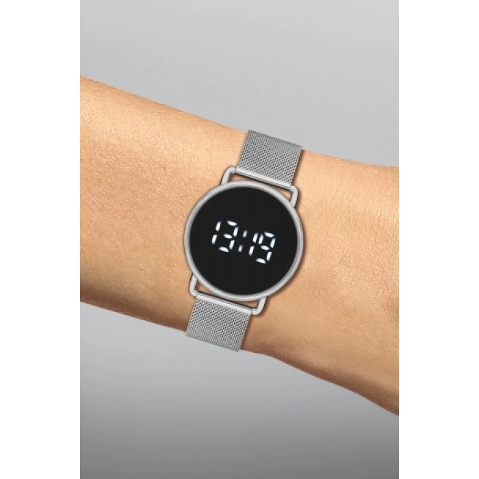 Ferro Silver Mesh Strap Mens Wristwatch F11064C-A