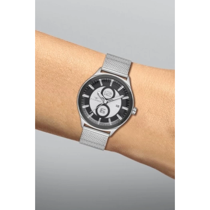 Ferro Gümüş Hasır Kordon Erkek Kol Saati F11090C-J2