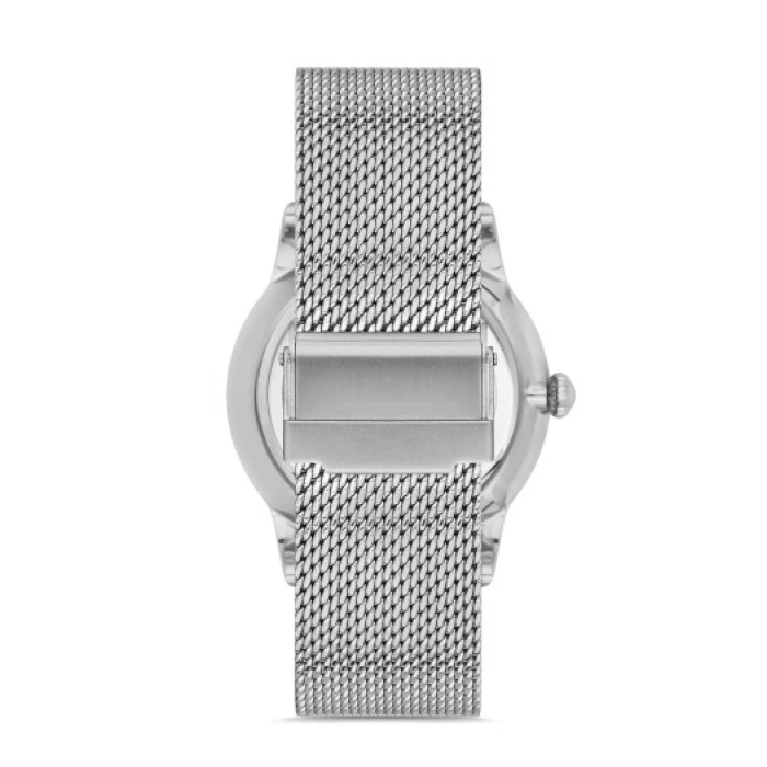 Ferro Gümüş Hasır Kordon Erkek Kol Saati F11182C-A3 3 ATM Su Geçirmez 2 Yıl Garantili Hediye Paketli