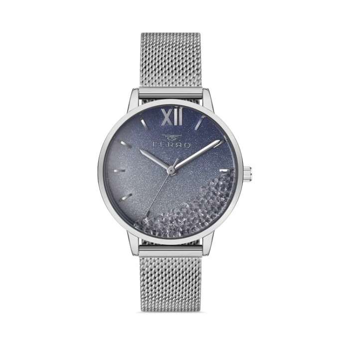 Ferro Silver Mesh Strap Womens Wristwatch F21934C-A3