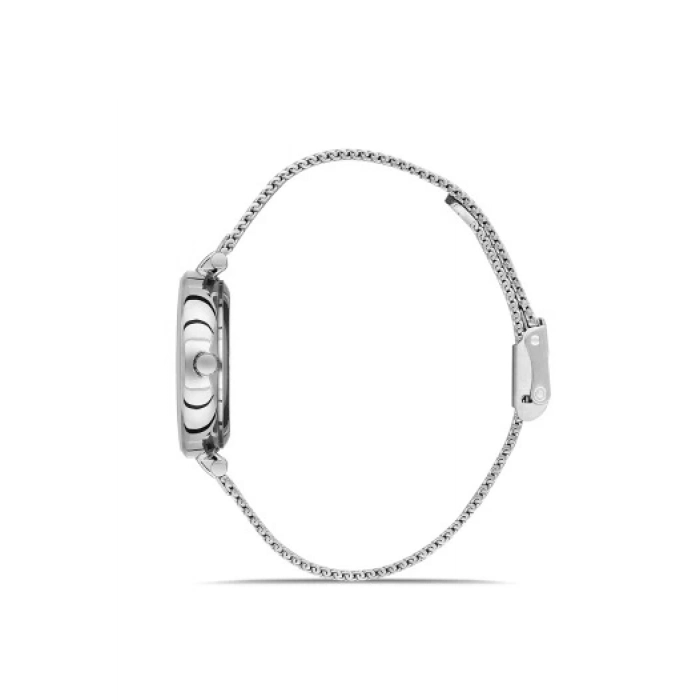 Ferro Gümüş Hasır Kordon Kadın Kol Saati FL21297C-A 3ATM Su Geçirmez 2 Yıl Garantili HediyePaketli