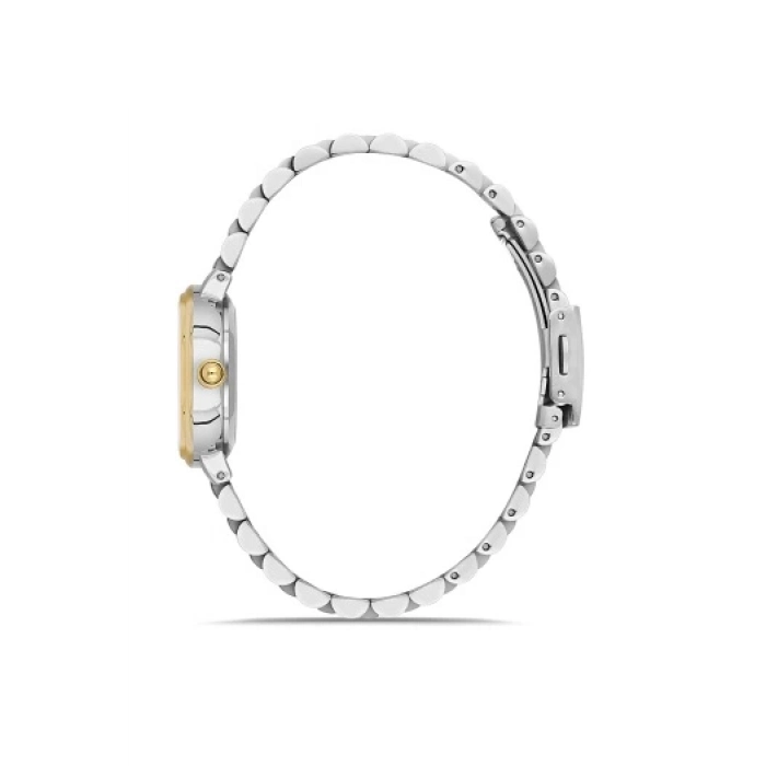 Ferro Gümüş ve Sarı Çelik Kordon Kadın Kol Saati FL21493A-D6 3ATM Su Geçirmez 2 Yıl Garantili