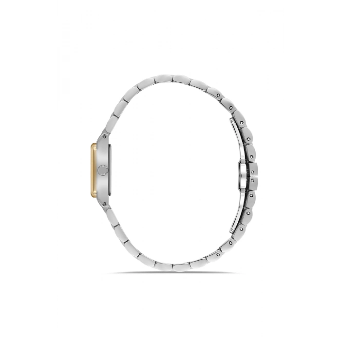 Ferro Gümüş ve Sarı Çelik Kordon Kadın Kol Saati FL21764AWT-D6 3ATM Su Geçirmez 2 Yıl Garantili