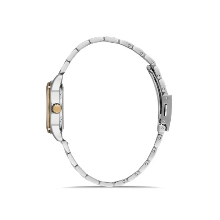 Ferro Gümüş ve Sarı Çelik Kordon Kadın Kol Saati FL40129A-D