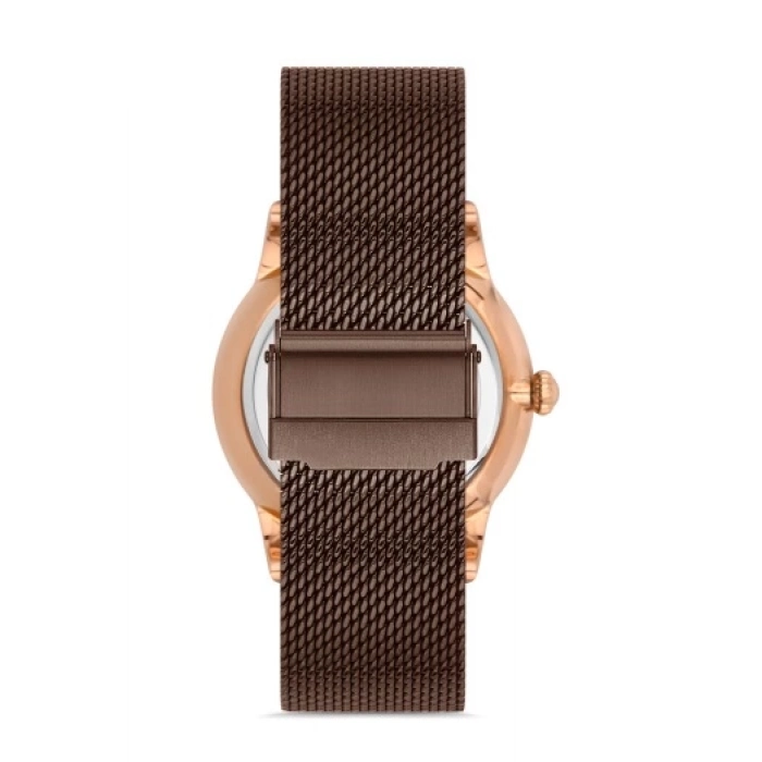 Ferro Kahverengi Hasır Kordon Erkek Kol Saati F11182C-S 3ATM SuGeçirmez 2Yıl Garantili HediyePaketli