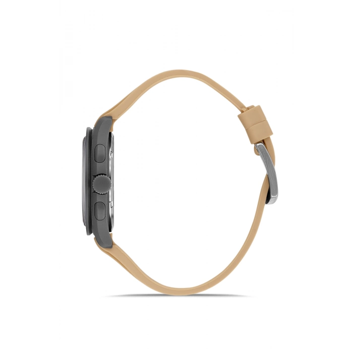 Ferro Kahverengi Silikon Kordon Kol Saati FM11401D-X Fonksiyonları Aktif 3ATM Su Geçirmez