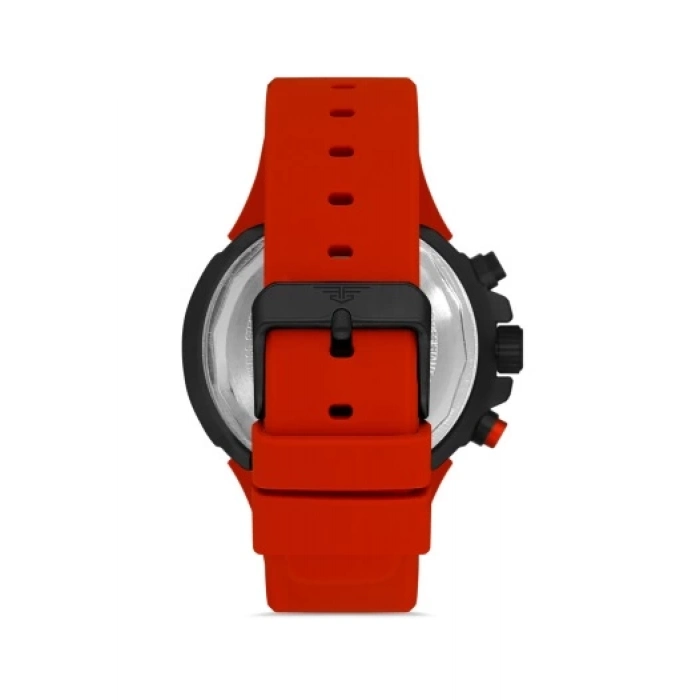 Ferro Kırmızı Silikon Kordon Erkek Kol Saati FM11002D-M Fonksiyonları Aktif 3ATM Su Geçirmez