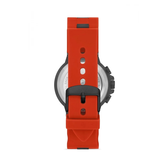 Ferro Kırmızı Silikon Kordon Erkek Kol Saati FM11539DWT-ZK4 Fonksiyonları Aktif 3ATM Su Geçirmez