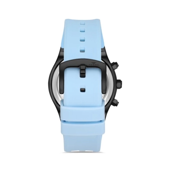 Ferro Lacivert Çelik Kordon Erkek Kol Saati FM11378D-ZA2 Fonksiyonları Aktif 3ATM Su Geçirmez