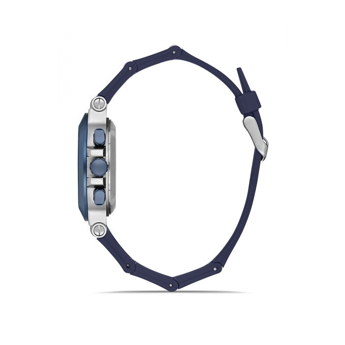 Ferro Lacivert Silikon Kordon Erkek Kol Saati FM11539DWT-L3 Fonksiyonları Aktif 3ATM Su Geçirmez