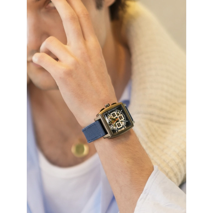 Ferro Lacivert Silikon Kordon Erkek Kol Saati FM11553DWT-L3 Fonksiyonları Aktif 3 ATM Su Geçirmez