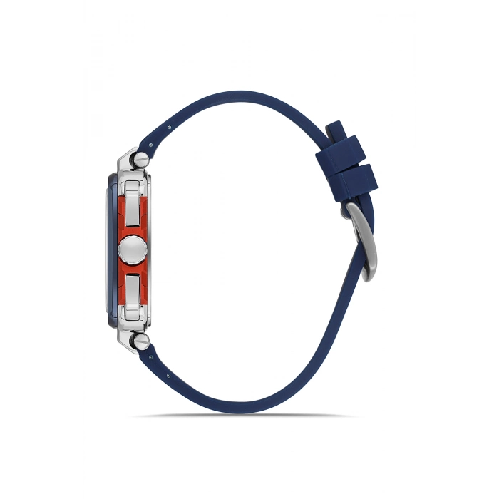 Ferro Lacivert Silikon Kordon Erkek Kol Saati FM11572DWT-L3 Fonksiyonları Aktif 3 ATM Su Geçirmez