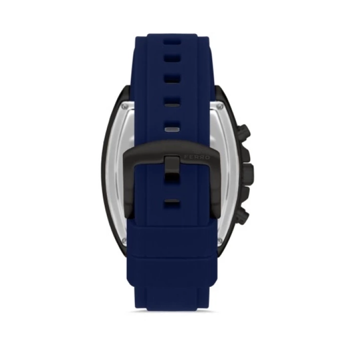 Ferro Navy Blue Silicone Band Mens Wristwatch FM31325D-ZA