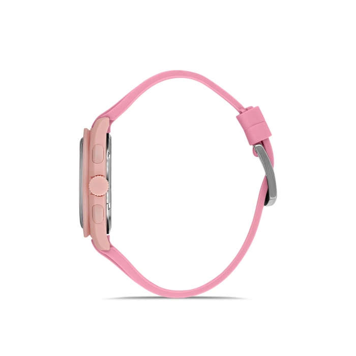 Ferro Pembe Silikon Kordon Kol Saati FM11401D-ZO Fonksiyonları Aktif 3ATM Su Geçirmez HediyePaket