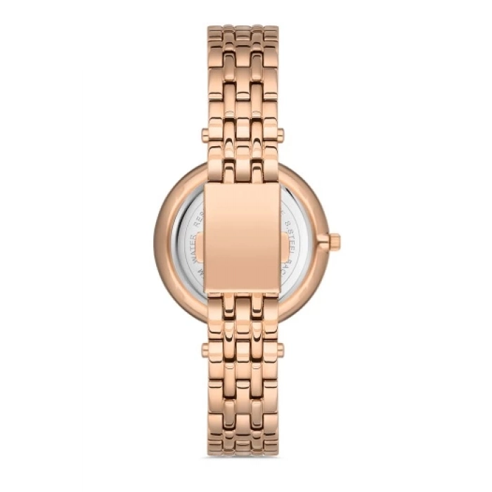 Ferro Rose Çelik Kordon Kadın Kol Saati F21203A-C4 3ATM Su Geçirmez 2 Yıl Garantili HediyePaketli