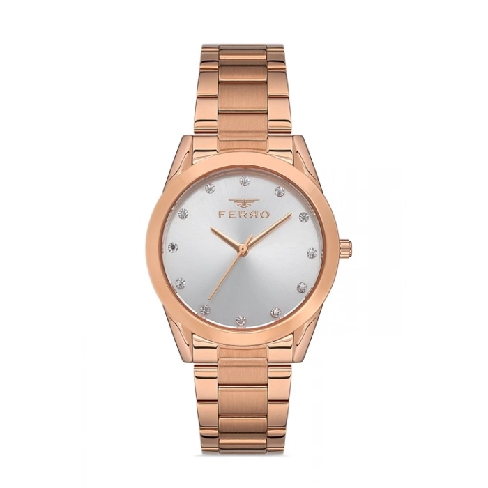 Ferro Rose Steel Strap Womens Wristwatch F21929A-C