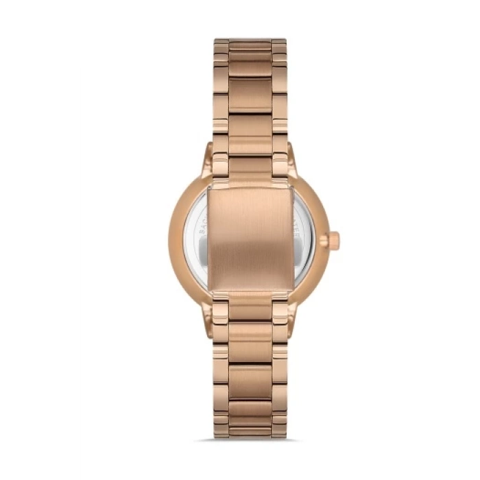 Ferro Rose Çelik Kordon Kadın Kol Saati F40093A-C 3ATM Su Geçirmez 2 Yıl Garantili HediyePaketli