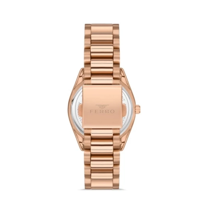 Ferro Rose Steel Strap Womens Wristwatch FL21263A-C
