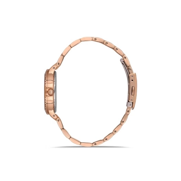 Ferro Rose Çelik Kordon Kadın Kol Saati FL21349A-C 3ATM Su Geçirmez 2 Yıl Garantili HediyePaketli