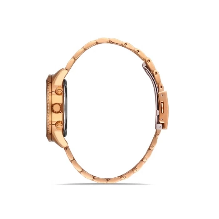 Ferro Rose Çelik Kordon Kadın Kol Saati FL41258A-C 3ATM Su Geçirmez 2 Yıl Garantili HediyePaketli