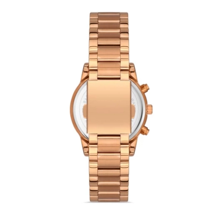 Ferro Rose Çelik Kordon Kadın Kol Saati FL41258A-C 3ATM Su Geçirmez 2 Yıl Garantili HediyePaketli