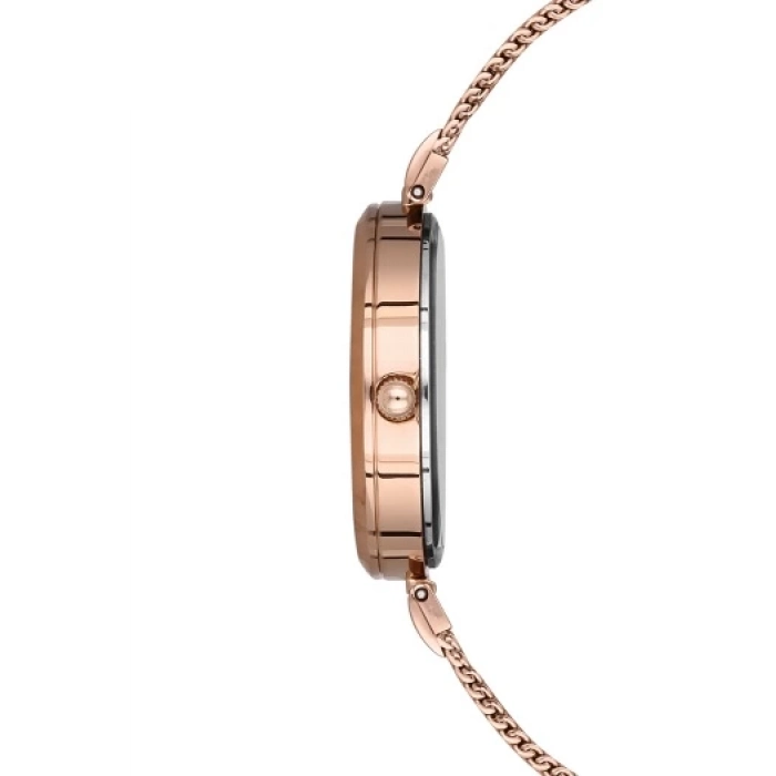 Ferro Rose Hasır Kordon Kadın Kol Saati F21155C-C 3ATM Su Geçirmez 2 Yıl Garantili HediyePaketli