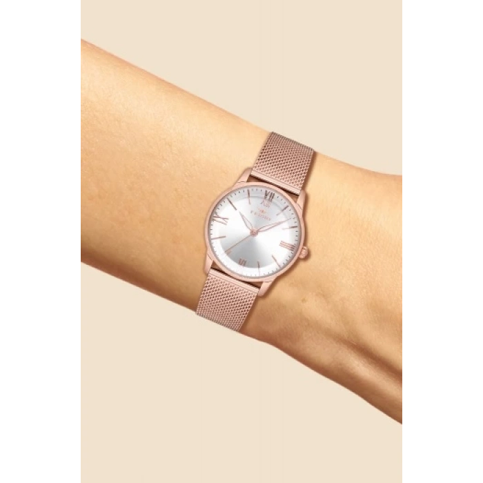 Ferro Rose Mesh Strap Womens Wristwatch F21182C-C