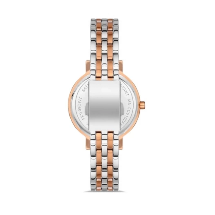 Ferro Rose and Silver Steel Strap Womens Wristwatch FL21252A-E