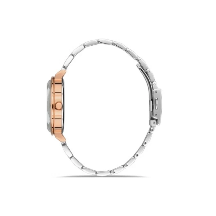 Ferro Rose and Silver Steel Strap Womens Wristwatch FL21252A-E