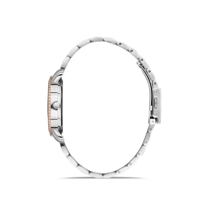 Ferro Rose and Silver Steel Strap Womens Wristwatch FL21261A-E