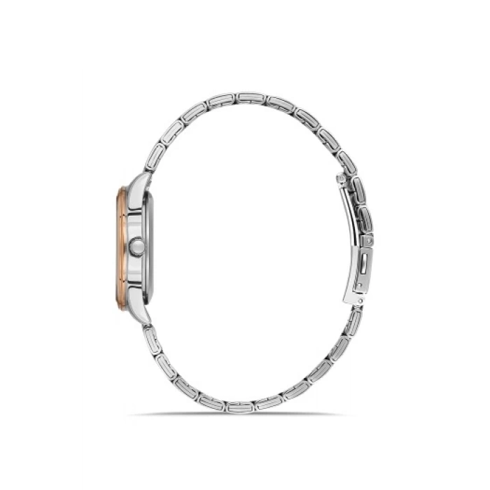 Ferro Rose ve Gümüş Çelik Kordon Kadın Kol Saati FL21464A-E 3ATM Su Geçirmez 2 Yıl Garantili