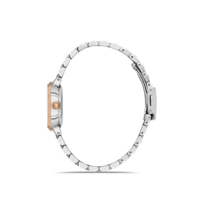 Ferro Rose ve Gümüş Çelik Kordon Kadın Kol Saati FL21493A-E13