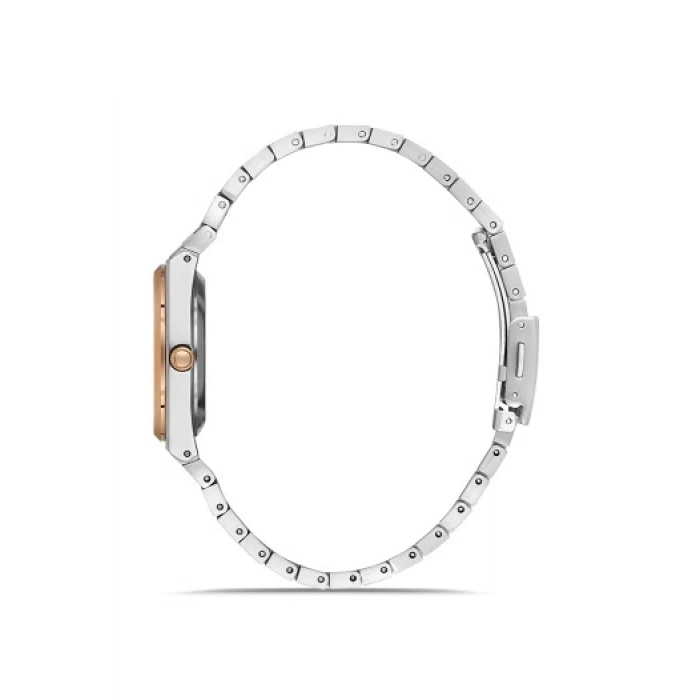 Ferro Rose ve Gümüş Çelik Kordon Kadın Kol Saati FL21495A-E13 3ATM Su Geçirmez 2 Yıl Garantili