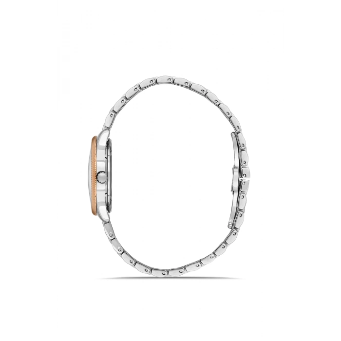 Ferro Sarı Çelik Kordon Kadın Kol Saati FL21512AWT-B4 3ATM Su Geçirmez 2 Yıl Garantili HediyePaketli