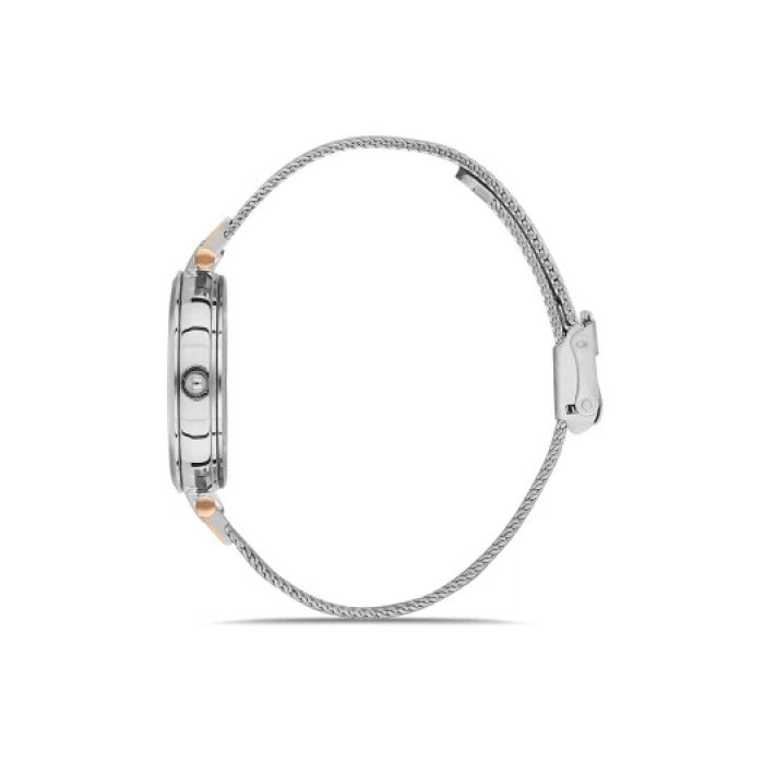 Ferro Rose and Silver Mesh Strap Womens Wristwatch FL21318C-E