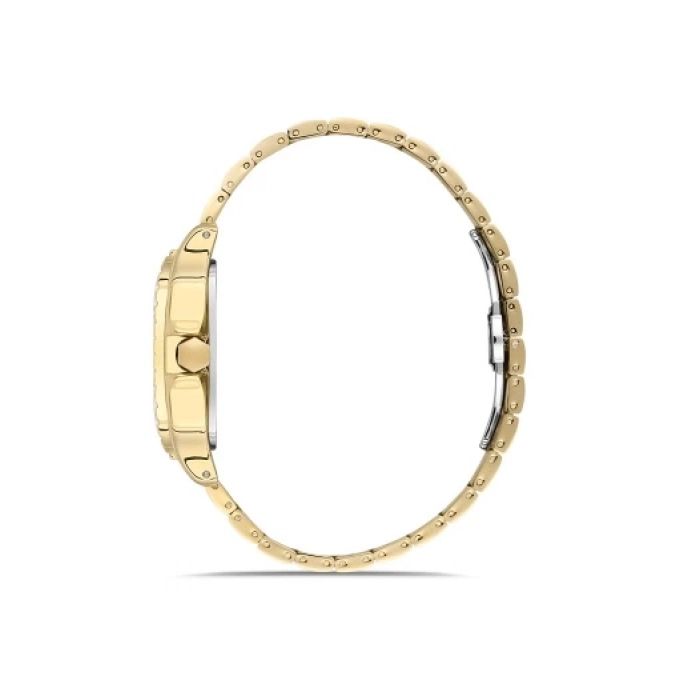 Ferro Sarı Çelik Kordon Erkek Kol Saati F11448A-B 3 ATM Su Geçirmez 2 Yıl Garantili Hediye Paketli