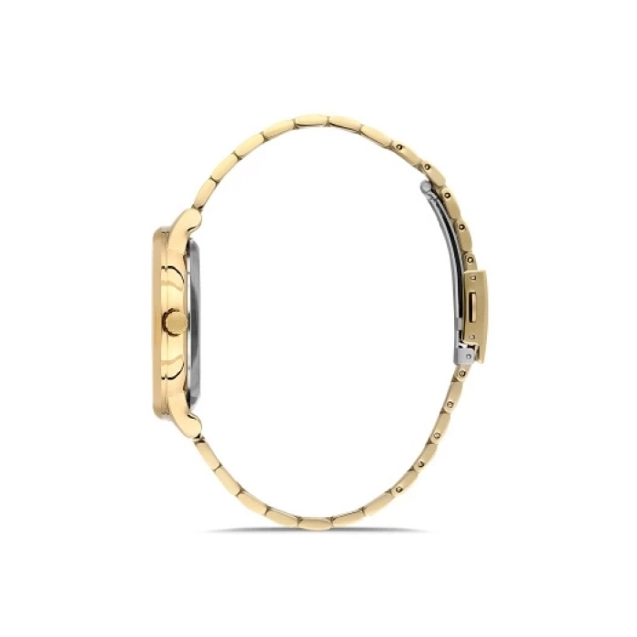 Ferro Sarı Çelik Kordon Erkek Kol Saati F11479AWT-B 3 ATM Su Geçirmez 2 Yıl Garantili Hediye Paketli