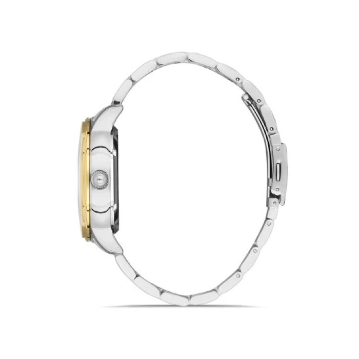 Ferro Sarı Çelik Kordon Erkek Kol Saati F31399A-D 3ATM Su Geçirmez 2 Yıl Garantili HediyePaketli