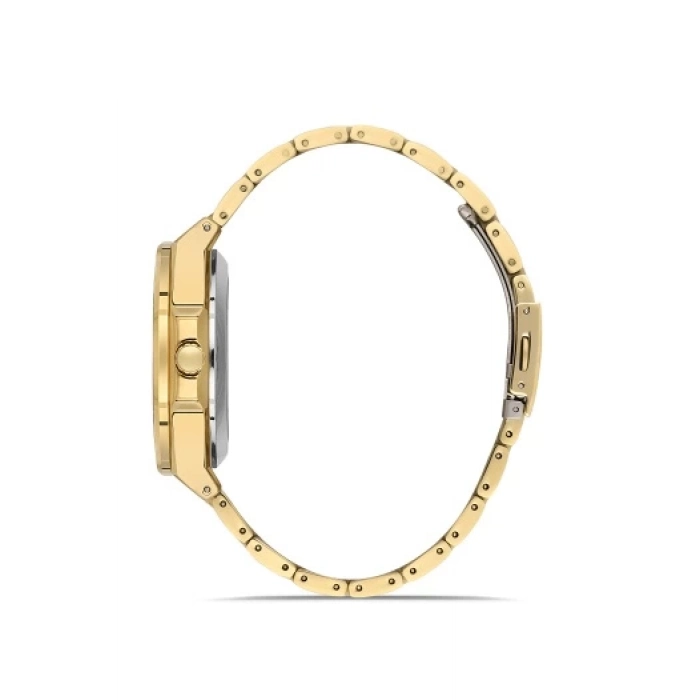 Ferro Sarı Çelik Kordon Erkek Kol Saati F31443A-B6 3ATM Su Geçirmez 2 Yıl Garantili HediyePaketli