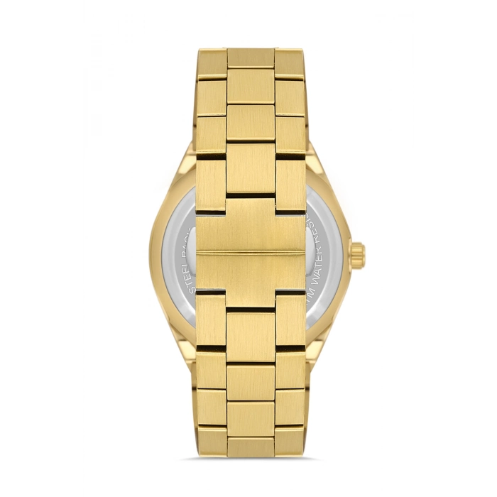 Ferro Sarı Çelik Kordon Erkek Kol Saati F31538AWT-B4 3ATM Su Geçirmez 2 Yıl Garantili HediyePaketli