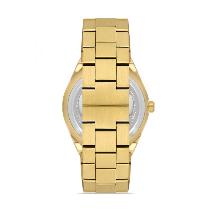 Ferro Sarı Çelik Kordon Erkek Kol Saati FM11537AWT-B2 Fonksiyonları Aktif 3ATM Su Geçirmez