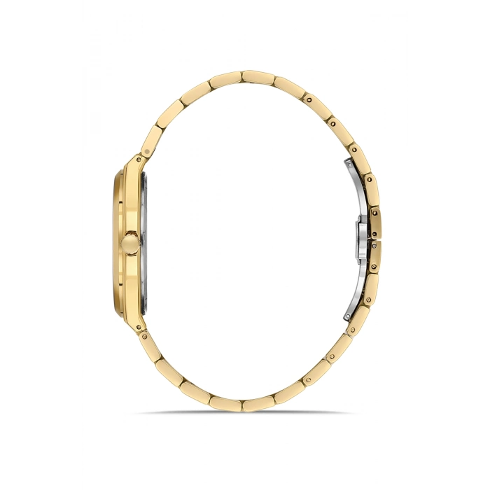 Ferro Sarı Çelik Kordon Erkek Kol Saati FM11630AWT-B2 Fonksiyonları Aktif 3 ATM Su Geçirmez