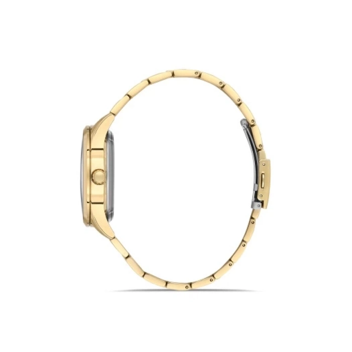 Ferro Sarı Çelik Kordon Erkek Kol Saati FM31440A-B2 Otomatik Makine 3 ATM Su Geçirmez Hediye Paketli