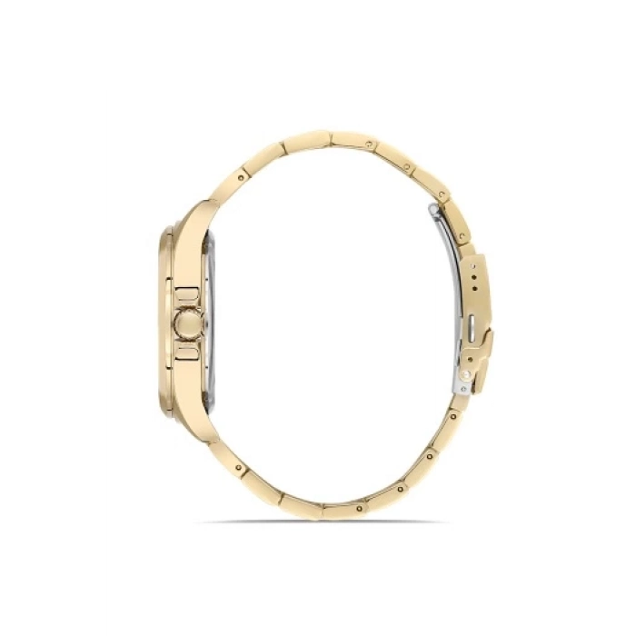 Ferro Sarı Çelik Kordon Erkek Kol Saati FM40111A-B6 Tüm Fonksiyonlar Aktif 3 ATM Su Geçirmez