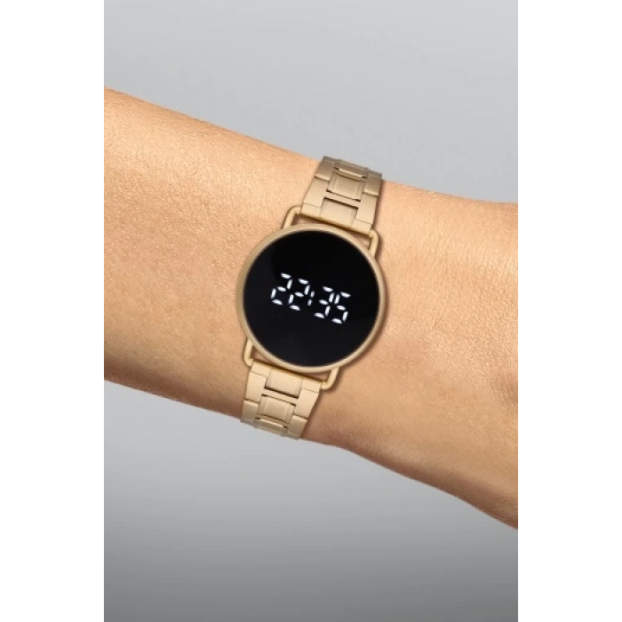 Ferro Yellow Steel Strap Womens Wristwatch F11064A-B