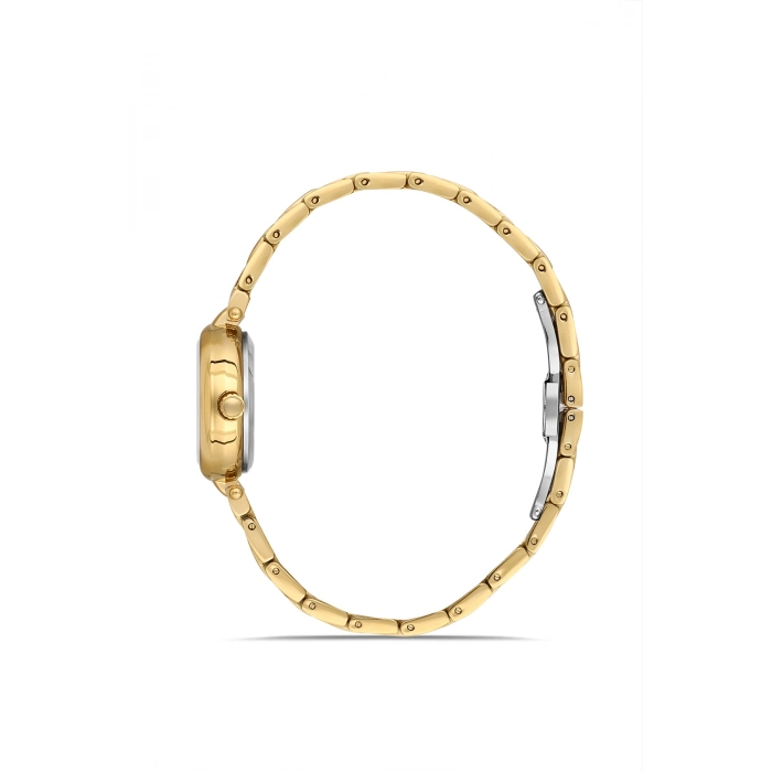 Ferro Sarı Çelik Kordon Kadın Kol Saati FL21489AWT-B 3ATM Su Geçirmez 2 Yıl Garantili HediyePaketli